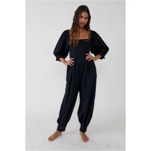 Intimately Free People Lotta Love Romper Jumpsuit Black